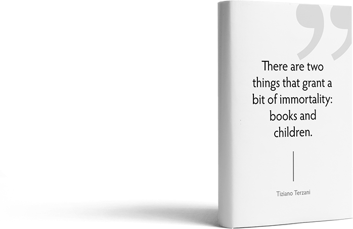 book cover with a quote